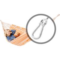 Tweepersoons hangmat met bevestiging - 350x160cm - OranjeRoze - 160kg draagkracht- 100% katoen - binnen & buiten Tweepersoons hangmat met bevestiging - 350x160cm - OranjeRoze - 160kg draagkracht- 100% katoen - binnen & buiten