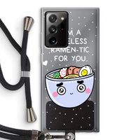 I'm A Hopeless Ramen-Tic For You: Samsung Galaxy Note 20 Ultra / Note 20 Ultra 5G Transparant Hoesje met koord
