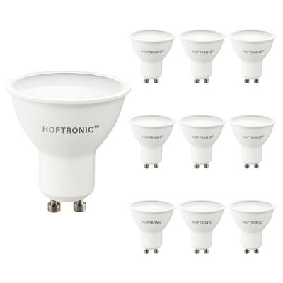 10x GU10 LED spot - 4,5 Watt 400 lumen - 2700K Warm wit licht - LED reflector - Vervangt 50 Watt