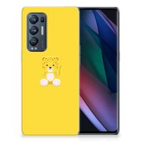 OPPO Find X3 Neo Telefoonhoesje met Naam Baby Leopard - thumbnail