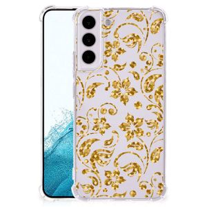 Samsung Galaxy S22 Case Gouden Bloemen