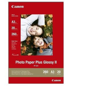 Canon PP-201 A 3 20 vel 265 g Photo Paper Plus Glossy II (222530)