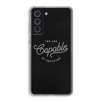 Capable: Samsung Galaxy S21 FE Transparant Hoesje