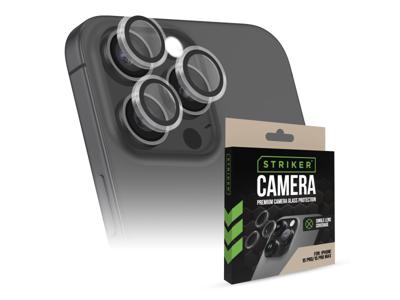 Striker Striker Single Lens Glass Camera Protector - Transparent - Apple iPhone 15 Pro/15 Pro Max