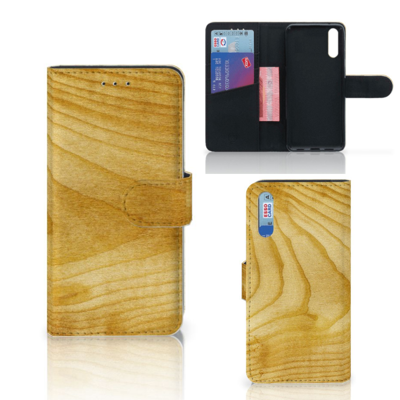 Huawei P20 | Book Style Case | Licht Hout