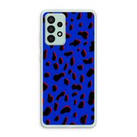 Blue Leopard: Samsung Galaxy A52s 5G Transparant Hoesje