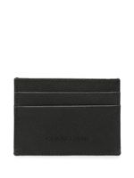 Corneliani logo-debossed leather cardholder - Noir