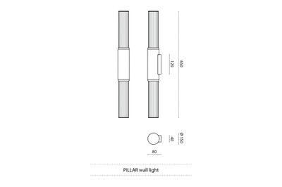 JSPR - Pillar wandlamp