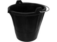 Taliaplast bouwemmer met tuit 12 l rubber - Velleman