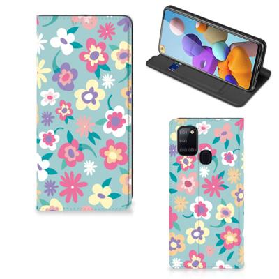 Samsung Galaxy A21s Smart Cover Flower Power