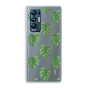 Monstera leaves: Oppo Find X3 Neo Transparant Hoesje