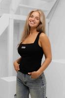 Unique The Label Nena Tank Top Dames Zwart - Maat XS - Kleur: Zwart | Soccerfanshop