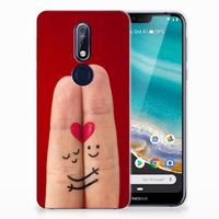 Nokia 7.1 Silicone Back Cover Liefde - Origineel Romantisch Cadeau