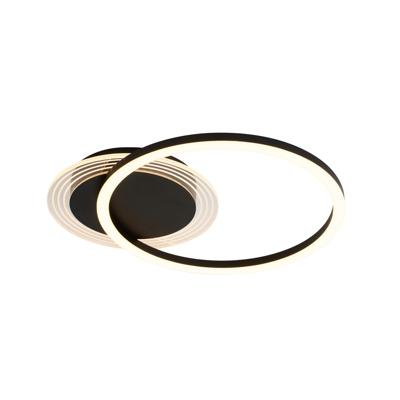 Searchlight PlafondlampContour zwart enkel - 13650BK