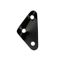 3 STKS driehoek aluminiumlegering wind touw gesp aanpassing gesp tent luifel pull touw slip touw gesp accessoires (zwart)