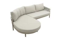 Taste Catalana organische loungebank chaise longue (rechts) - Latte
