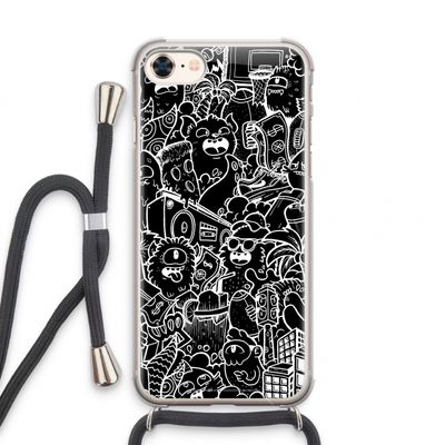 Vexx Black City : iPhone 7 Transparant Hoesje met koord