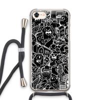 Vexx Black City : iPhone 7 Transparant Hoesje met koord