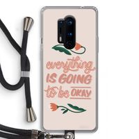 Optimistic flower girl: OnePlus 8 Pro Transparant Hoesje met koord