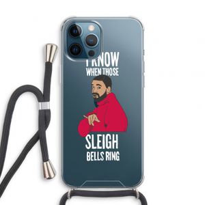 Sleigh Bells Ring: iPhone 12 Pro Transparant Hoesje met koord