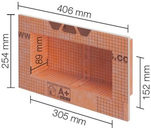 Schluter Kerdi-Board-N Inbouwnis 30,5x15,2cm betegelbaar