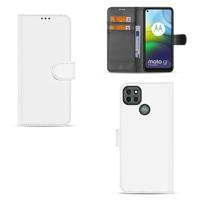 Motorola Moto G9 Power Hoesje Wit met Pasjeshouder
