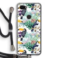 Tukans: Pixel 3a Transparant Hoesje met koord