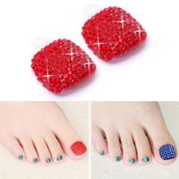 2 stuks Crystal nep Nail Art Tips Rhinestone volledige dekking teennagels Decals stickers (NO: 04) 2 stuks Crystal nep Nail Art Tips Rhinestone volledige dekking teennagels Decals stickers (NO: 04)