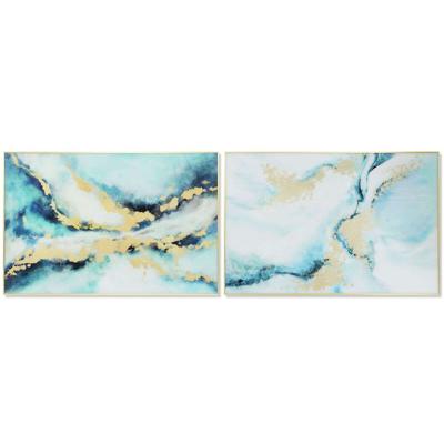 Schilderij DKD Home Decor Aluminium Kristal 80 x 2,5 x 120 cm 120 x 2,5 x 80 cm