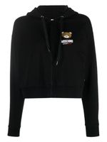 Moschino Leo Teddy zipped hoodie - Noir