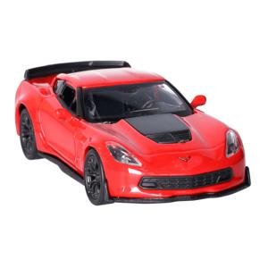 Speelgoed Chevrolet auto - rood - die-cast metaal - 11 cm - Model Corvette