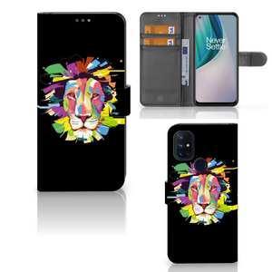 OnePlus Nord N10 Leuk Hoesje Lion Color