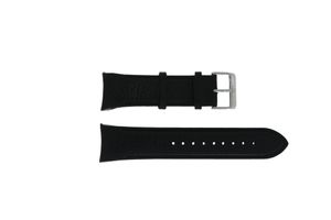 Horlogeband 06-4278.04.001.07 / 06-4278.04.007 / STEEL BUCKLE LA-62 Leder Zwart 24mm
