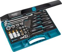 HAZET Gereedschapset 1557/58 | 1/4 inch (6,3 mm) vierkant hol, 3/8 inch (10 mm) vierkant hol, 1/2 inch (12,5 mm) vierkant hol, 1/4 inch (6,3 mm)