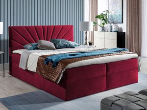 Boxspring TOPAMOU 180x200 cm rood