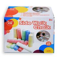 JonoToys stoepkrijt - 15x stuks - 10 cm - krijt - kleuren/tekenen