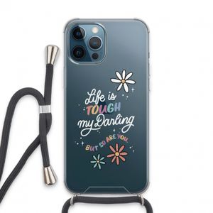 Tough Life: iPhone 13 Pro Max Transparant Hoesje met koord