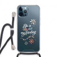 Tough Life: iPhone 13 Pro Max Transparant Hoesje met koord