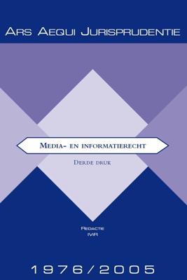 Jurisprudentie Media- & informatierecht 1976-2005 (Paperback)