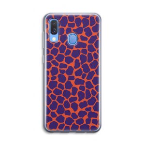 Purple Giraffe: Samsung Galaxy A40 Transparant Hoesje