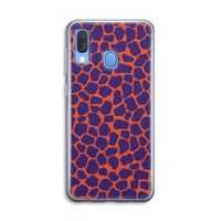 Purple Giraffe: Samsung Galaxy A40 Transparant Hoesje Purple Giraffe: Samsung Galaxy A40 Transparant Hoesje