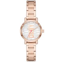 DKNY NY6648 Horloge Soho staal rosekleurig-wit 28 mm - thumbnail