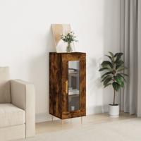 Dressoir 34,5x34x90 cm bewerkt hout gerookt eiken - thumbnail