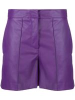 Blanca Vita short en cuir artificiel - Violet - thumbnail