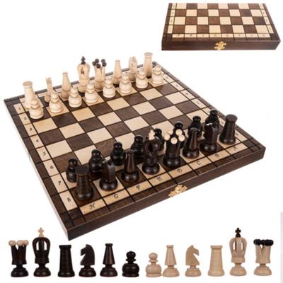 Ruhhy Schaakspel - 31 x 31 cm - hout - klassiek - schaken - spellen - volwassenen
