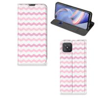 OPPO Reno4 Z 5G | Hoesje met Magneet | Waves Roze