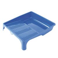 Verfbak voor verfrollers/lakrollers - 31 x 35 cm - blauw - tot rollers van 25 cm - verfspullen