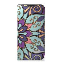 Samsung Galaxy Xcover 6 Pro Smart Cover Purple Flower