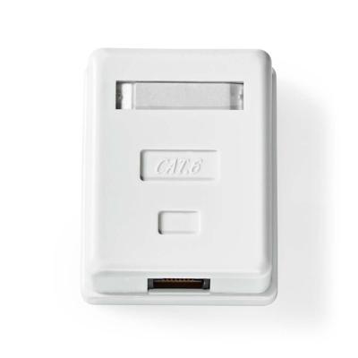 Nedis Netwerk Wanddoos | Opbouw | 1 poort(en) | UTP CAT6 | Recht | Female | Goud Verguld | ABS | Wit | Doos - CCGB89100WT