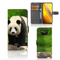 Xiaomi Poco X3 | Poco X3 Pro | Telefoonhoesje | Met pasjeshouder | Panda